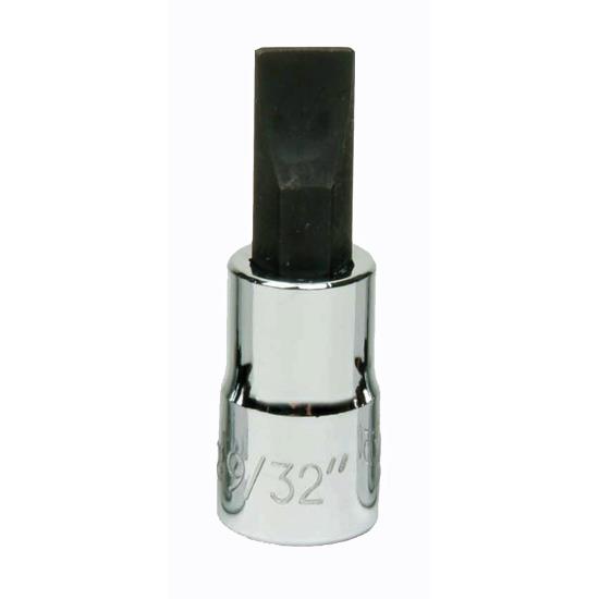 Socket Bit, 1/4 Inch Dr, 9/32 Inch Size, Slotted - JHW35042