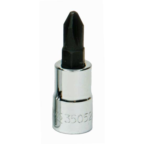 Socket Bit, 1/4 Inch Dr, #2 Size, Phillips, 13/16 Inch L - JHW35052