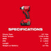 Milwaukee 3650-21CT M18™ Compact Brushless 1/4" Hex Impact Driver Kit
