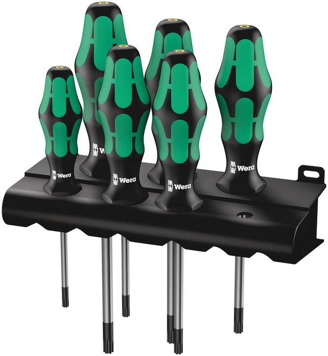 367/6 TORX® HF Kraftform Plus Screwdriver set with holding function and rack