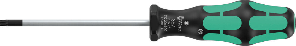 Wera 367 TORX® BO Screwdriver for tamper-proof TORX® screws, TX 20 x 100 mm 05138262001, view 2