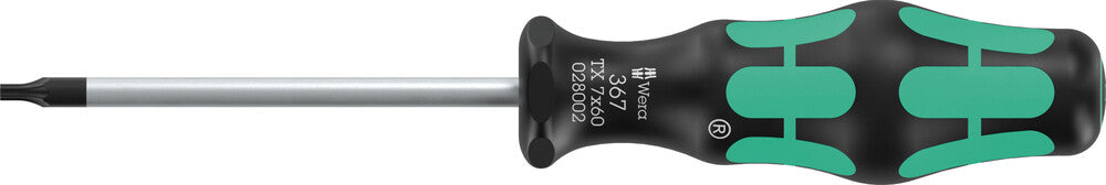 Wera 367 TORX® BO Screwdriver for tamper-proof TORX® screws, TX 7 x 60 mm 05138257001, view 2