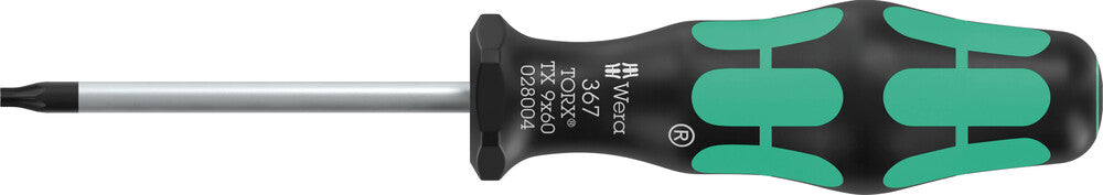 Wera 367 TORX® BO Screwdriver for tamper-proof TORX® screws, TX 9 x 60 mm 05138259001, view 2