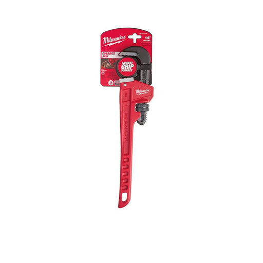 PIPE WRENCH 14 BLK/RED