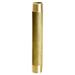 ATC 1/2 in. MPT X 1/2 in. D MPT Yellow Brass Nipple 5-1/2 in. L