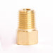 ATC 5/16 in. Flare X 1/4 in. D Male Brass Inverted Flare Adapter
