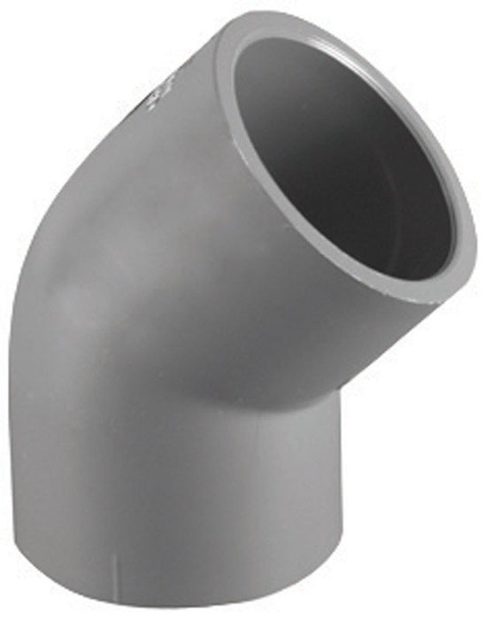 Charlotte Pipe Schedule 80 1/2 in. Slip X 1/2 in. D Slip PVC 45 Degree Elbow 1 pk