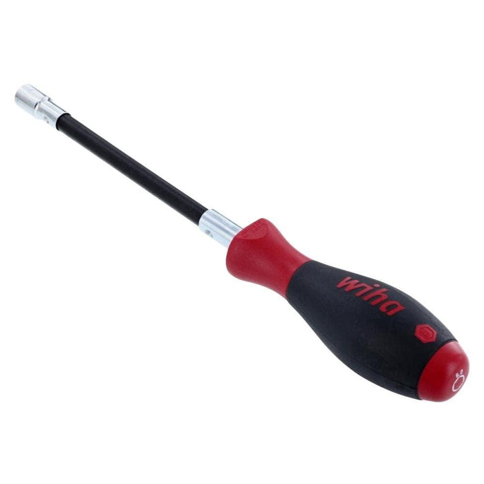 Wiha 37239 Long Flexible Shaft Nut Driver with SoftFinish Handle, Metric, 8.0 x 150mm
