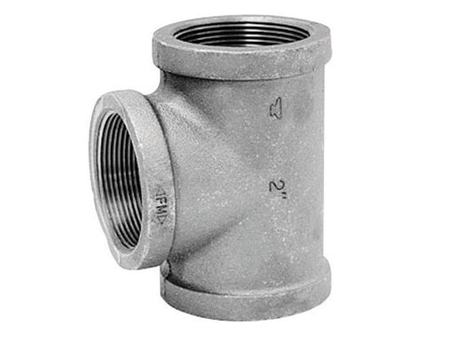 Anvil 3/4 in. FPT X 3/4 in. D FPT 3/4 in. D FPT Black Malleable Iron Tee