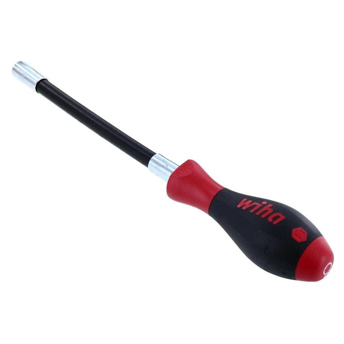 Wiha 37241 Long Flexible Shaft Nut Driver with SoftFinish Handle, Metric, 10.0 x 175mm