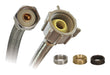 Fluidmaster 1/2 in. Ballcock Ah X 7/8 in. D Ballcock 12 in. Braided Stainless Steel Supply Line