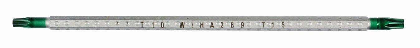 Wiha 26981 System 4 Drive-Loc Reversible Interchangeable Blade on 4mm Hex, Torx T7 by T9
