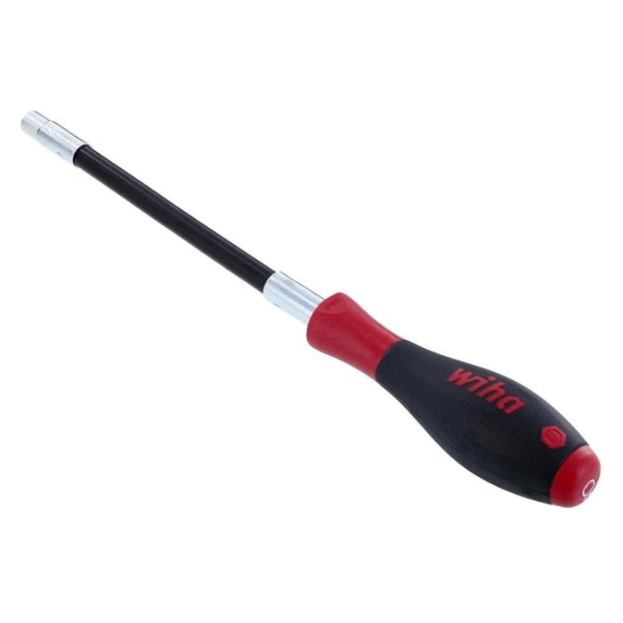 Wiha 37237 Long Flexible Shaft Nut Driver with SoftFinish Handle, Metric, 6.0 x 150mm