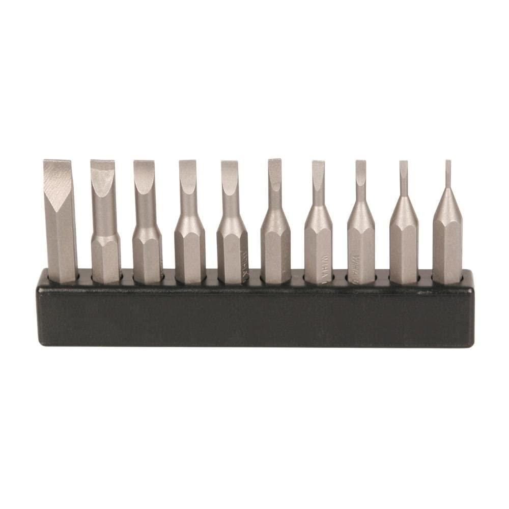 Debit Bit Wiha Micro Bit Replacement Slotted Bit Pack, 10 Piece — Florida ...