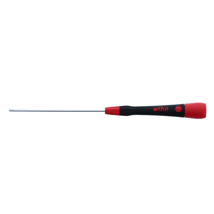 Wiha 26068 Slotted Screwdriver with PicoFinish Handle, 2.5 x 100mm