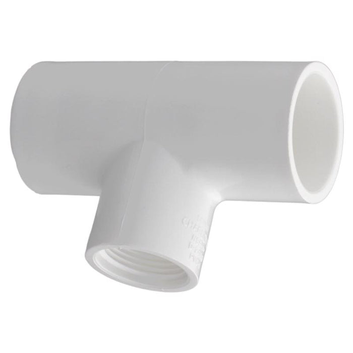 Charlotte Pipe Schedule 40 1 in. Slip X 1 in. D Slip PVC Reducing Tee 1 pk