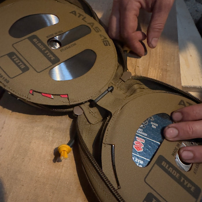 Circular Saw Blade Case only- 7.25", Coyote