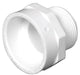 Charlotte Pipe 1-1/2 in. Hub X 1-1/4 in. D MPT PVC Pipe Adapter 1 pk