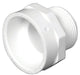 Charlotte Pipe Schedule 40 3 in. Hub X 3 in. D PVC Pipe Adapter 1 pk