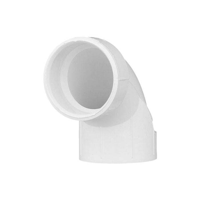 Charlotte Pipe Schedule 40 1-1/2 in. Hub X 1-1/2 in. D Hub PVC 90 Degree Elbow 1 pk