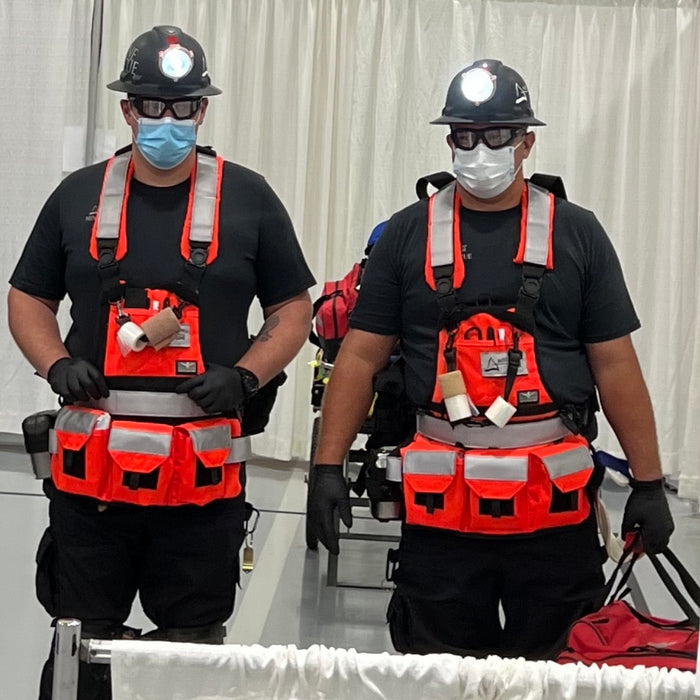 JourneyMESH™ Tool Chest Rig with Cargo Pockets V2- HiViz Orange