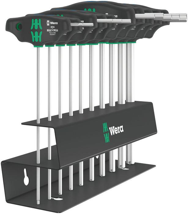 454/10 HF Set Imperial 2 Screwdriver set T-handle Hex-Plus screwdrivers with holding function, imperial