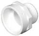 Charlotte Pipe 4 in. Hub X 4 in. D MPT PVC Pipe Adapter 1 pk