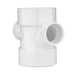 Charlotte Pipe Schedule 40 4 in. Hub X 4 in. D Hub PVC Sanitary Tee 1 pk