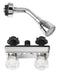 American Brass Celcon 2-Handle Chrome Plated Shower Kit