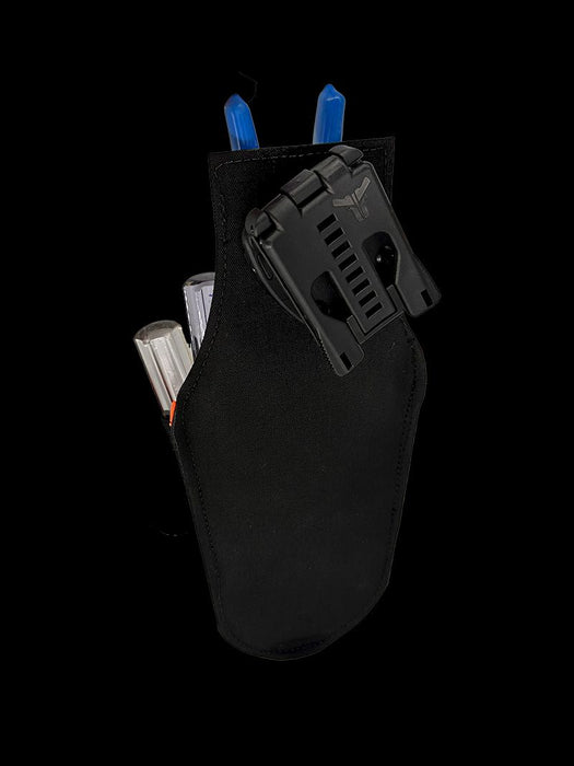 7 Pocket Electricians Pouch ROTATE/QUICK RELEASE Black/Orange
