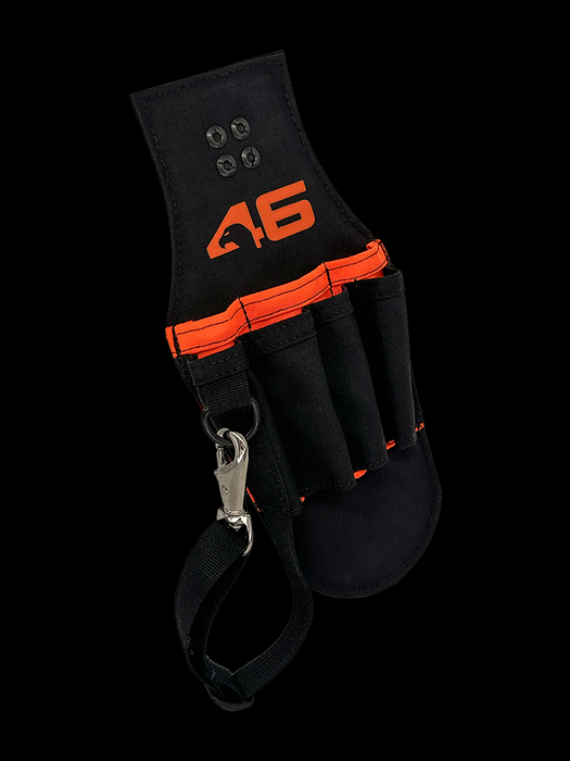 7 Pocket Electricians Pouch ROTATE/QUICK RELEASE Black/Orange