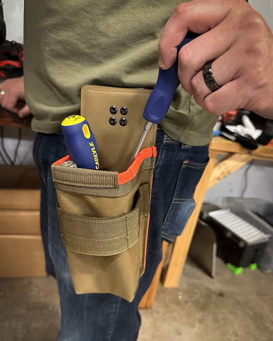 Vertical Fastener Pouch ROTATE/QUICK RELEASE Coyote/Orange