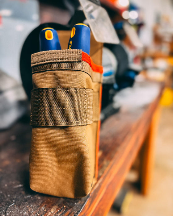 Vertical Fastener Pouch ROTATE/QUICK RELEASE Coyote/Orange