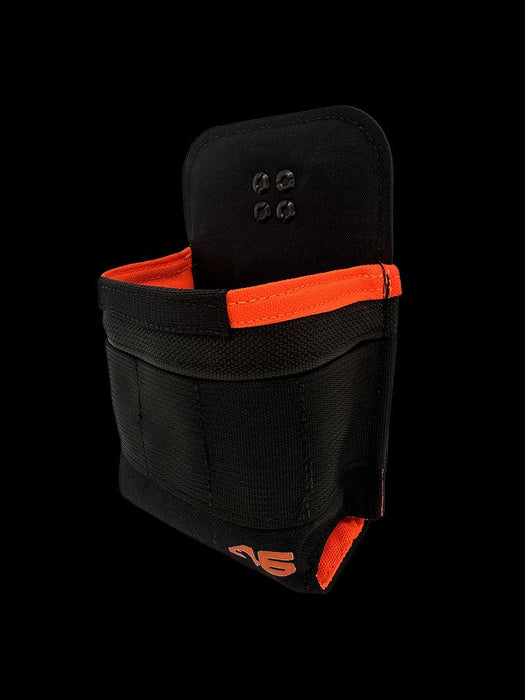 Large Pro-Flex™ Tape Measure Pouch ROTATE/QUICK RELEASE Black/Orange