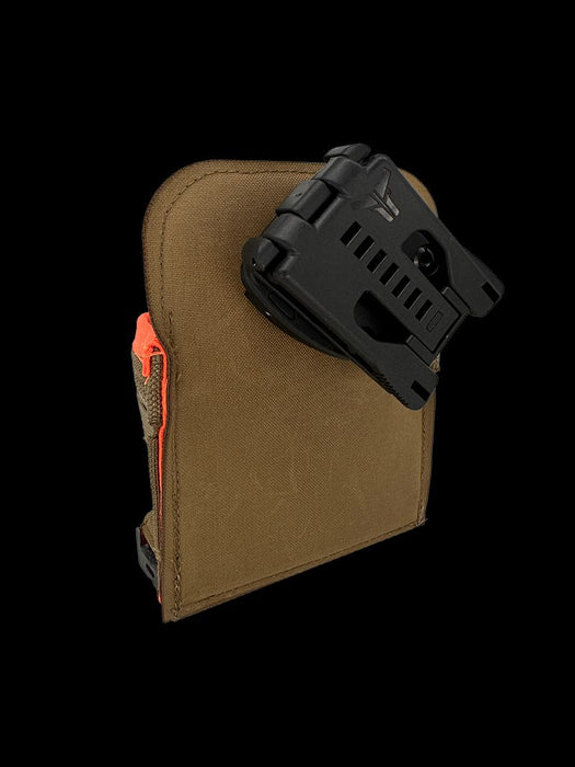 Large Pro-Flex™ Tape Measure Pouch ROTATE/QUICK RELEASE Coyote/Orange