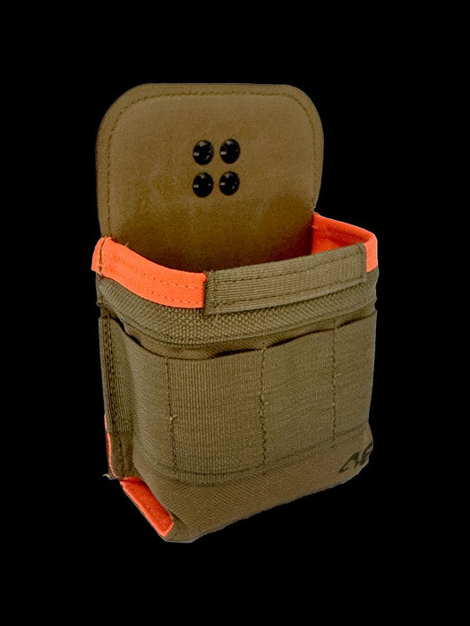 Large Pro-Flex™ Tape Measure Pouch ROTATE/QUICK RELEASE Coyote/Orange