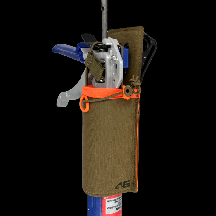 Compact Caulk Gun Holster ROTATE/QUICK RELEASE Coyote/Orange