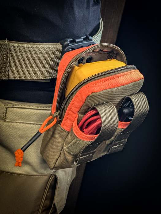 Multimeter Pouch ROTATE/QUICK RELEASE Coyote /Orange