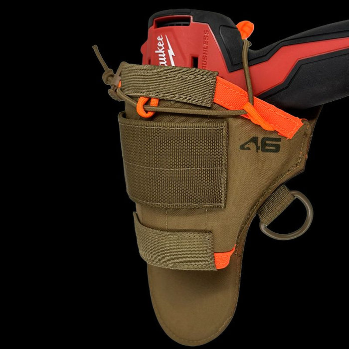 Universal Drill Holster ROTATE/QUICK RELEASE Coyote/Orange
