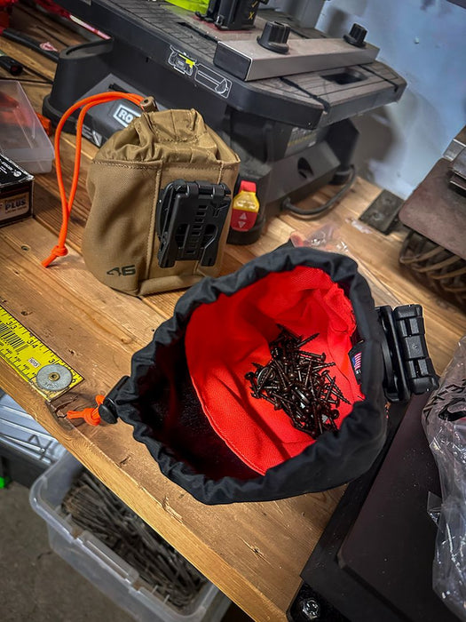Fastener Cinch Pouch ROTATE/QUICK RELEASE Coyote/Orange