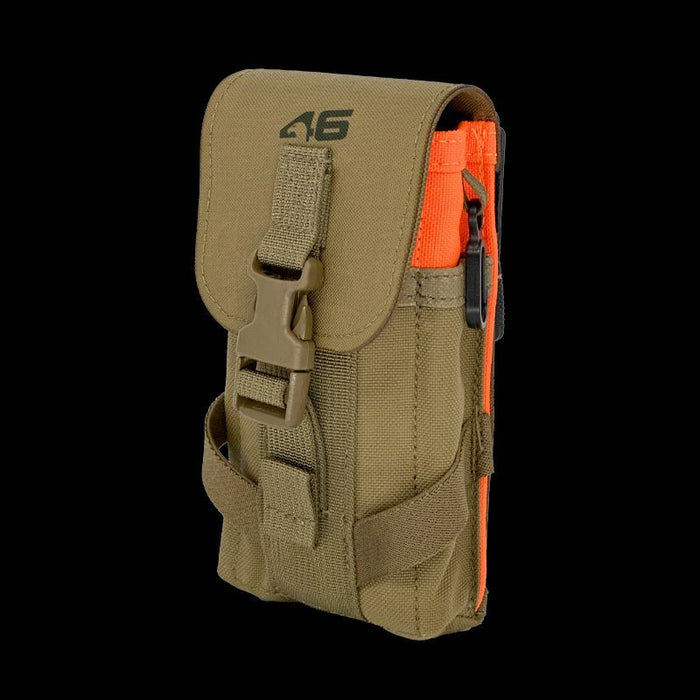 Flapped Mobile Phone Pouch ROTATE/QUICK RELEASE Coyote/Orange