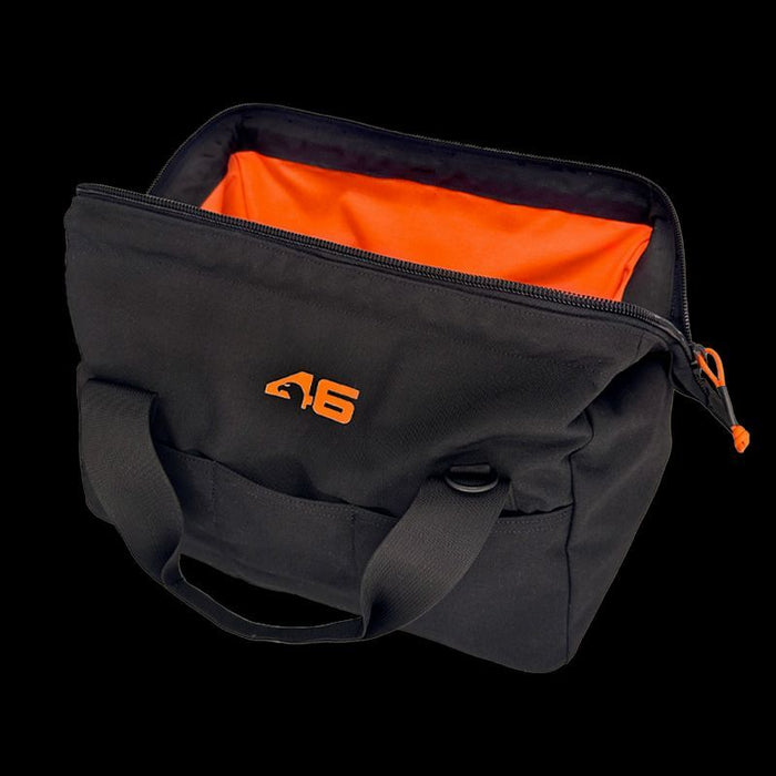 Wide-Mouth Tool Tote Hi Viz Interior Black/Orange