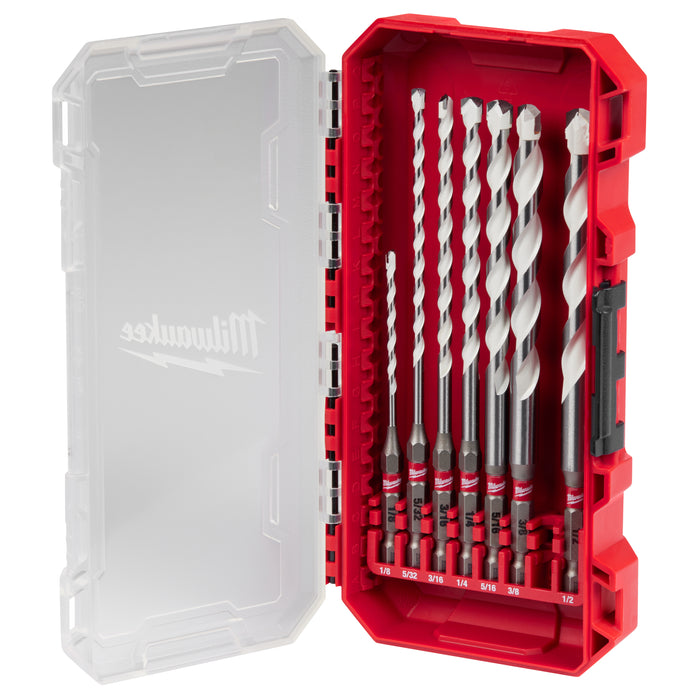 Milwaukee 48-20-8899 7 PC SHOCKWAVE™ Impact Duty Carbide Multi-Material Drill Bit Set