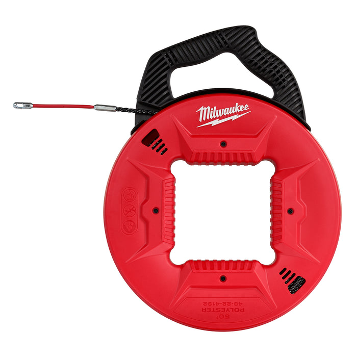Milwaukee 48-22-4192 50’ Polyester Fish Tape with Flexible Metal Leader