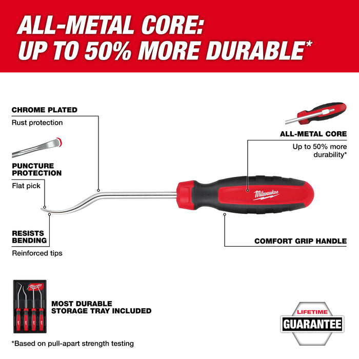 Milwaukee 48-22-9217 4pc Hose Pick Set