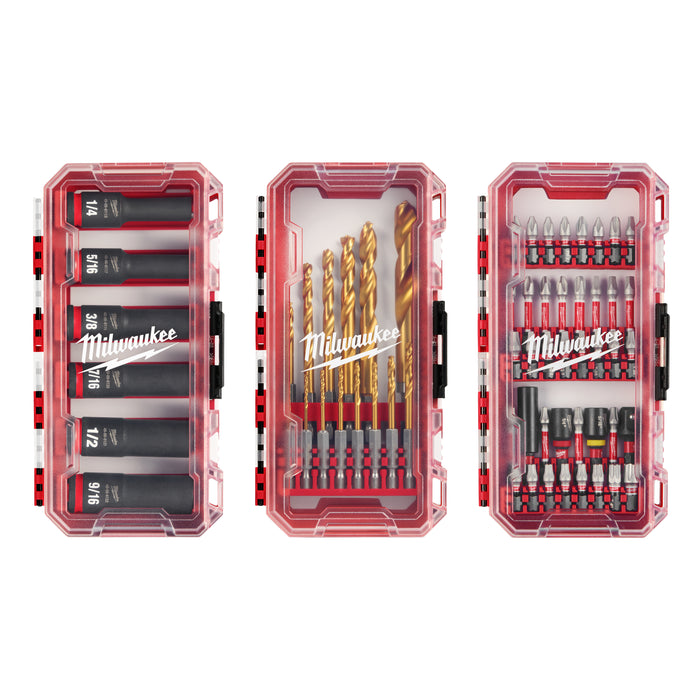 Milwaukee 48-32-5162 SHOCKWAVE™ Impact Duty 60PC Drill, Drive & Fasten with PACKOUT™