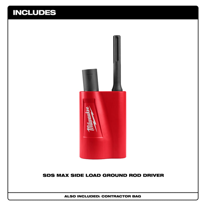 Milwaukee 48-62-4070 SDS Max Side Load Ground Rod Driver