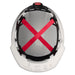 Milwaukee 48-73-1200 BOLT™ White Front Brim Vented Hard Hat w/4pt Ratcheting Suspension (USA) - Type 1, Class C