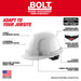 Milwaukee 48-73-1210 BOLT™ Black Front Brim Vented Hard Hat w/4pt Ratcheting Suspension (USA) - Type 1, Class C