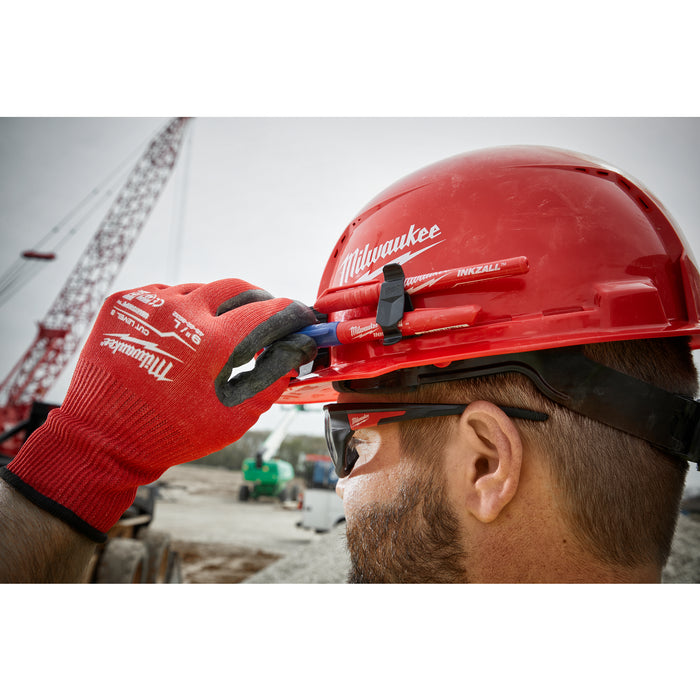 Milwaukee 48-73-1210 BOLT™ Black Front Brim Vented Hard Hat w/4pt Ratcheting Suspension (USA) - Type 1, Class C